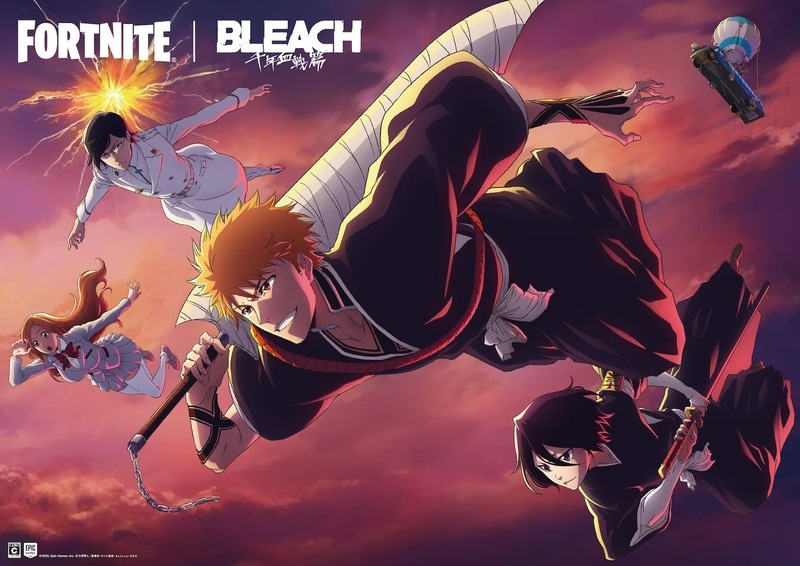 「フォートナイト」と「BLEACH 千年血戦篇」のコラボ 12月21日より実施