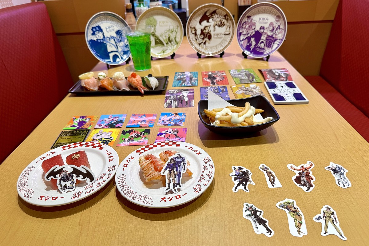 スシロー×「ジョジョの奇妙な冒険 スターダストクルセイダース」コラボ