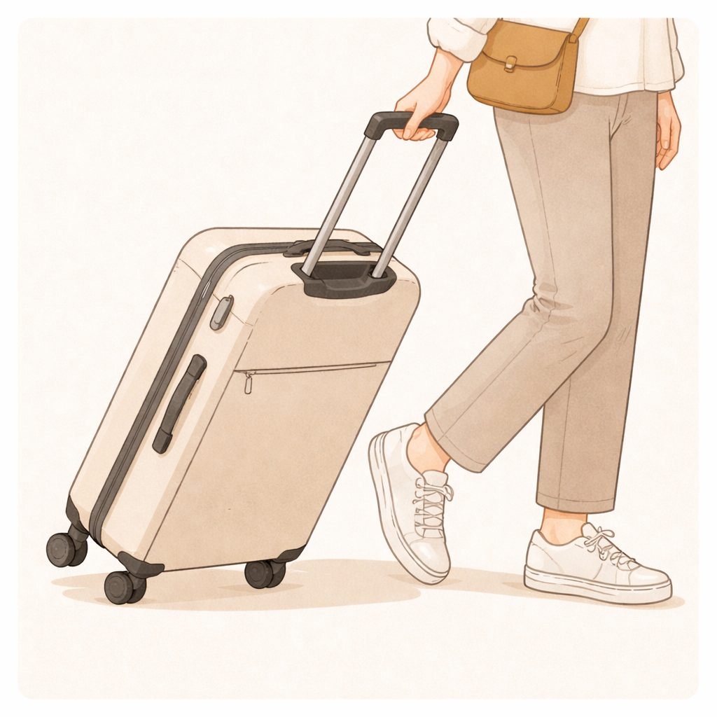 旅行に持っていくなら、キャリーケース？　イメージ（※生成AIで作成）