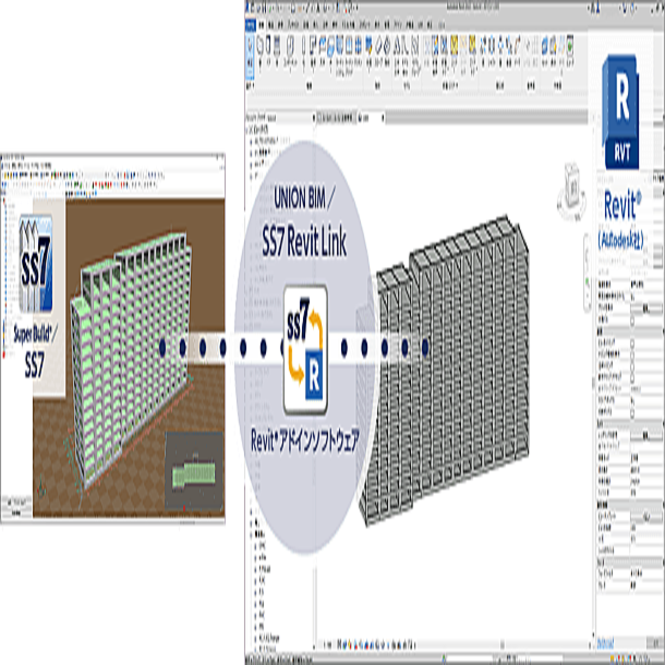 SS7とRevitのデータを双方向リンク！「UNION BIM／SS7 Revit Link」 (2023年4月21日掲載) - ライブドアニュース