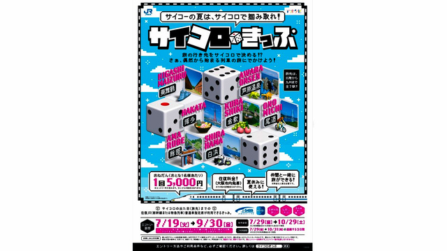 サイコロきっぷ 白浜 往復 2名 指定券 9/30〜10/1
