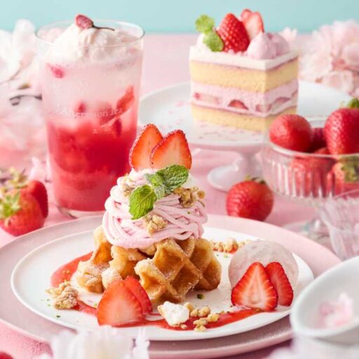 春の訪れを感じる季節にぴったり 桜と苺をテーマにしたスイーツやドリンク