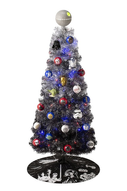 キャラクターのオーナメント付きクリスマスツリー！Francfran「スター