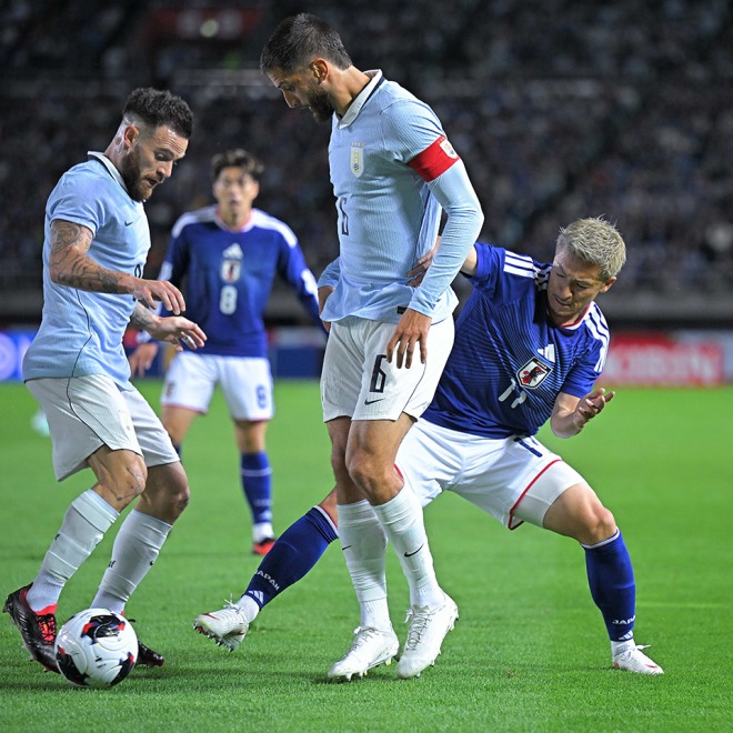 CFで先発出場した前田はノーゴールに終わった。写真:金子拓弥(サッカーダイジェスト写真部)