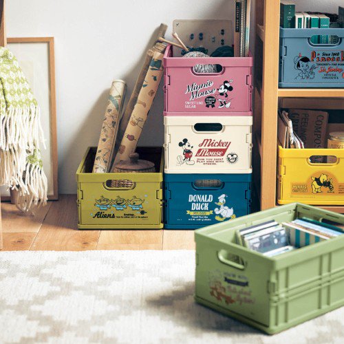 ミッキー フレンズやピノキオ ニモもラインナップ ベルメゾン ディスニーデザイン 折りたたみコンテナ ライブドアニュース