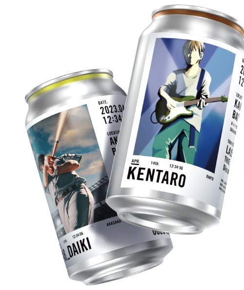 スポーツ選手などをデザインした1本800円の缶飲料 好調な背景