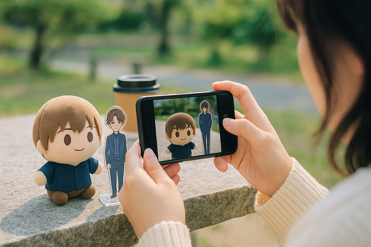 ぬい活の一環で撮影をする人が増えている（写真はイメージです）