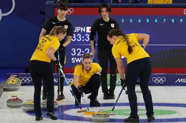 カーリング女子1次リーグで日本と対戦するスウェーデン代表【写真：ロイター】