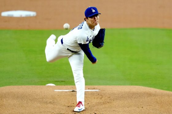 メッツ戦に先発したドジャース・山本由伸【写真:黒澤崇】