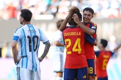 W杯決勝でスペインがアルゼンチンを下した【写真：ロイター】
