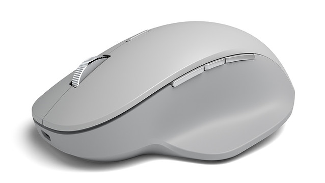 MS最上位マウス Surface Precision Mouse発表。Bluetoothで3台シームレス接続、大型ホイールに6ボタンの高機能マウス