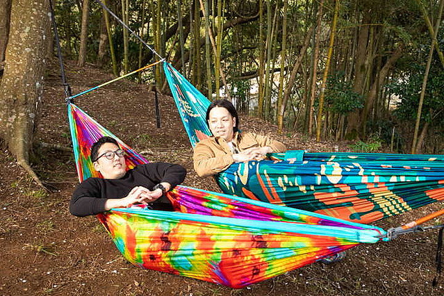 ENO イーノ ダブルネストデラックス&ストラップセット ハンモック泊に