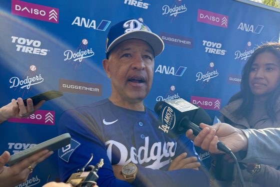 ドジャースのデーブ・ロバーツ監督【写真:小谷真弥】