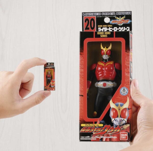 懐かしの“箱入りソフビ”が手のひらサイズに「仮面ライダー ソフビパッケージチャーム＆チョコスナック」発売