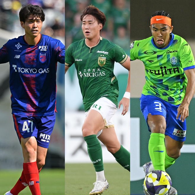 ベルギーに新天地を求めた日本人選手たち。左から木村、綱島、畑。（C）SOCCER DIGEST