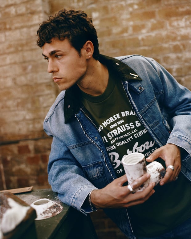 LEVI'S x Barbour Type II Waxed Trucker 大人気！リーバイス バブアー