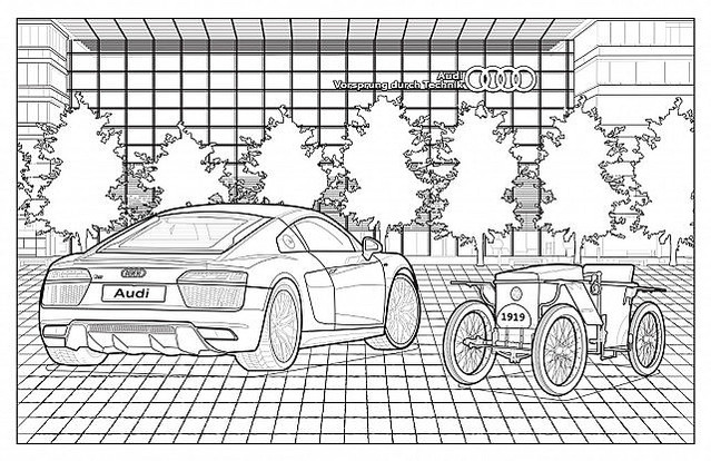 家で退屈している人へ アウディも塗り絵をフリーダウンロード公開 ライブドアニュース