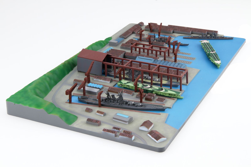 1/3000 集める軍港シリーズ NO.3 EX-3 呉軍港 (この世界の（さらにいくつもの）片隅に)戦艦大和パッケージ 特別仕様(ポストカード付き)