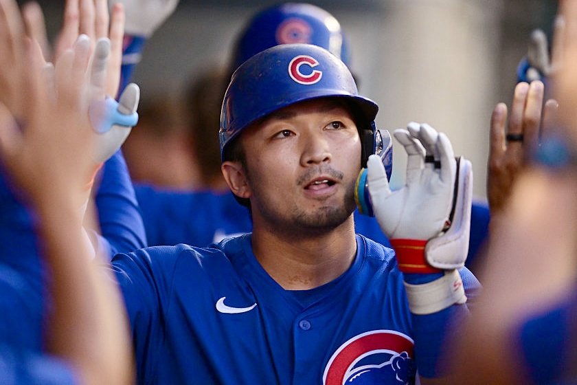  3回に犠牲フライを放ち今季87打点目をマークした鈴木誠也 