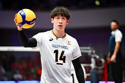 バレー日本代表の石川祐希【写真：中戸川知世】