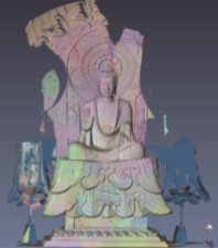 計測中の3Dデータ