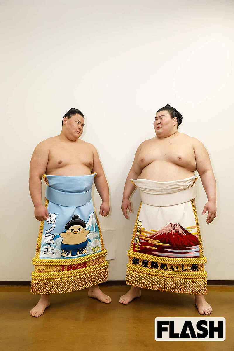 入門は熱海富士が先だが、学年は義ノ富士がひとつ上(写真・高橋マナミ)