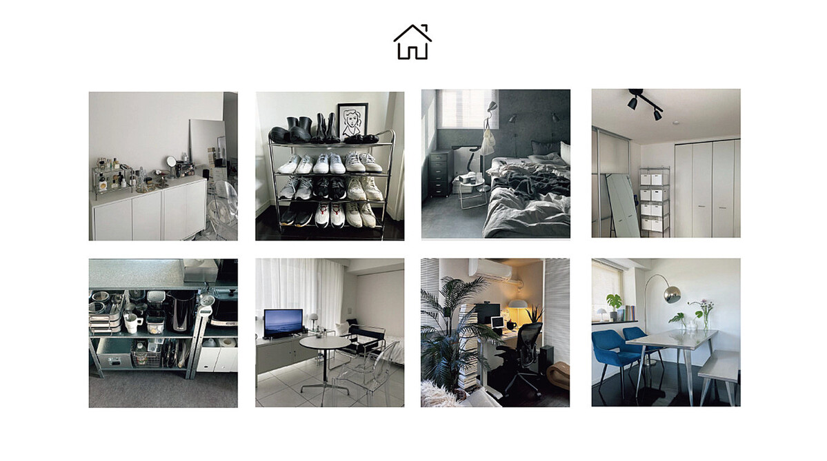 お部屋拝見！ センスのいい人の「部屋を広く見せる」シンプルなモノトーンのインテリア