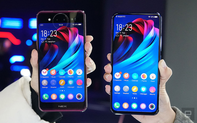 表裏デュアル画面スマホ Vivo NEX Dual Display Edition発表。 10GB