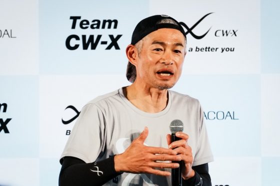 ワコールのイベントに参加したイチロー氏【写真：中戸川知世】