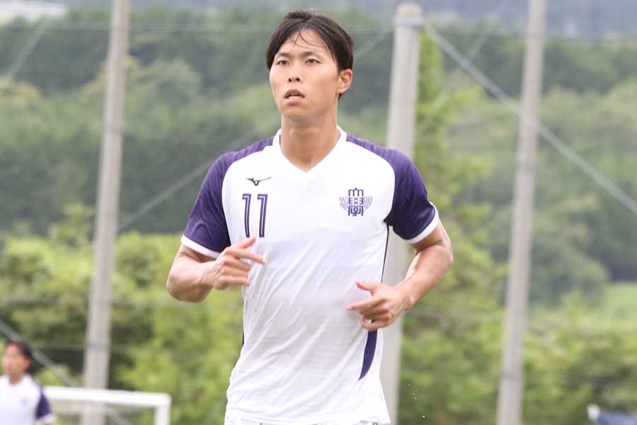 明治大学の林晴己【写真:FOOTBALL ZONE編集部 】