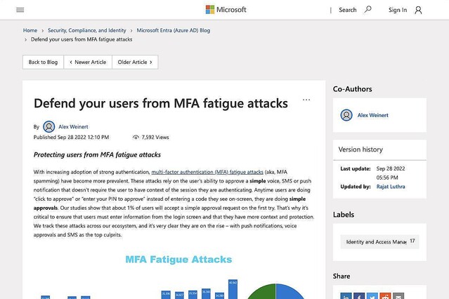 Microsoftが提供する多要素認証疲労攻撃からユーザーを保護する機能とは?