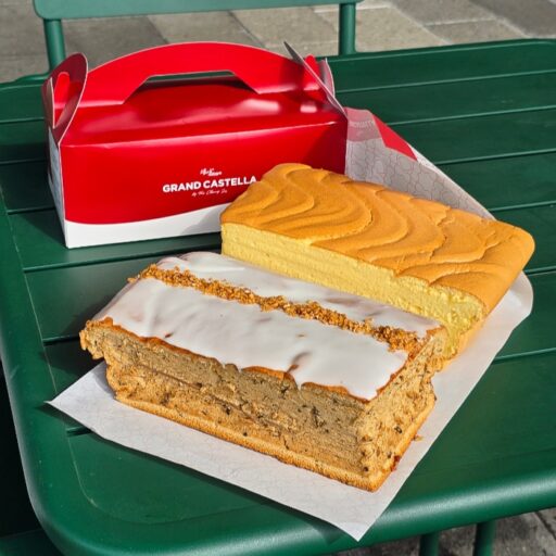 台湾カステラの元祖名店GRAND CASTELLA 8当分にカットして提供