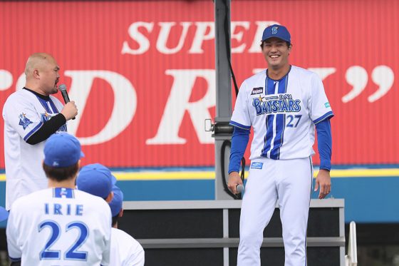 ファンフェスに登場したDeNA・藤浪晋太郎【写真提供:産経新聞社】