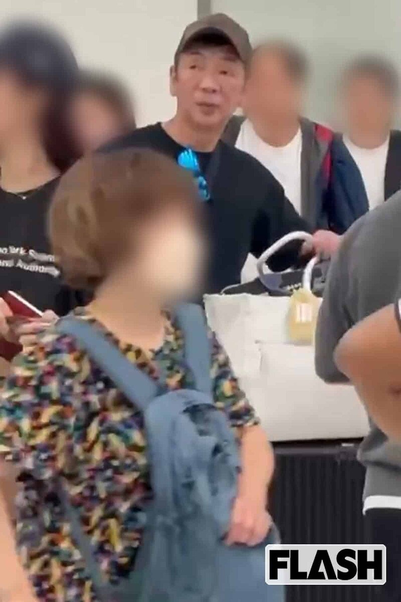  2025年8月下旬、成田空港に到着した宮根誠司（写真・読者提供） 