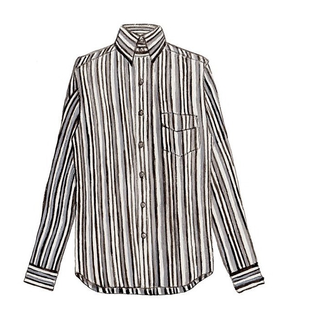 ダメなストライプシャツ(イラスト:須田浩介)