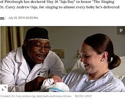 海外発 Breaking News 40年で8 000人の赤ちゃんに子守唄 命の誕生 を歌で祝う医師 米 動画あり ライブドアニュース