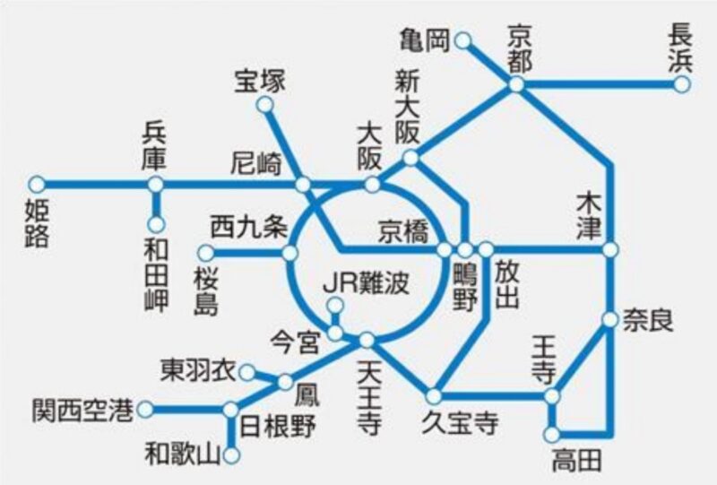 JR西日本が新サービス「tabiwa 関西エリアQR 1dayパス」発売へ