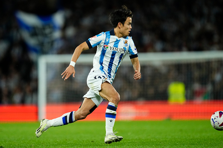 バルセロナ戦に出場した久保建英【写真：Getty Images】