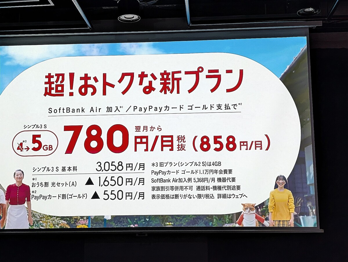 ワイモバ新料金プラン 料金は?