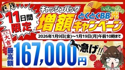 ��1/19�ޤǡۤȤ��Ȥ�BB���Υ���å���Хå���55,000�����ۤ����뿽��������ˡ