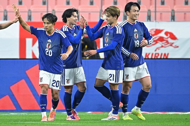 W杯に挑む日本代表の対戦国が決まった。写真：金子拓弥（サッカーダイジェスト写真部）