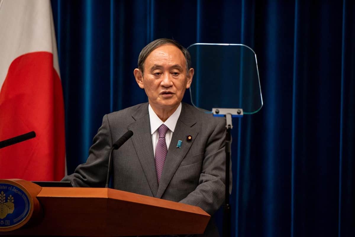 首相在任時の菅義偉氏（2021年8月撮影）。新型コロナ対策に翻弄された