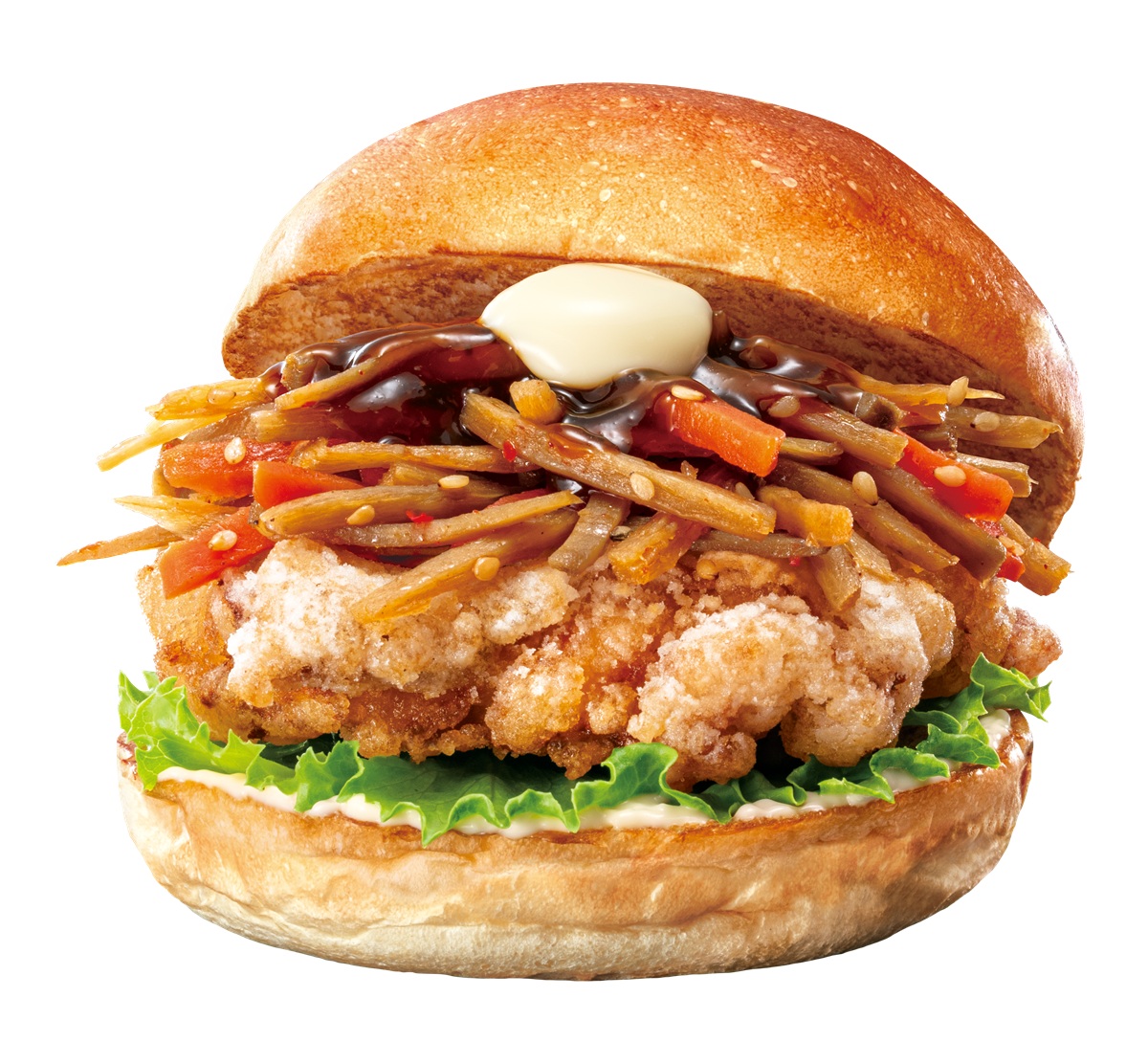 ロッテリア きんぴらにチキン竜田や牛カルビを合わせた和風バーガー発売【秋の収穫バーガーフェア】
