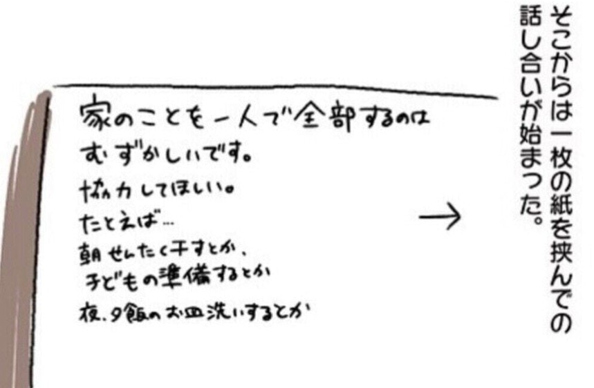 「話になんねぇな?」家事分担について夫とメモを交わすも、絶望しかなかった話【ママリ】