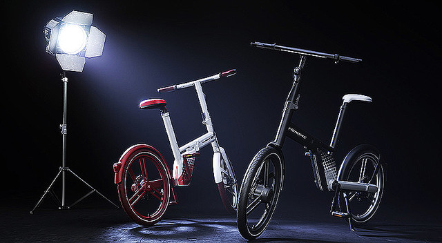 HONBIKEデヴィ夫人オリジナルカラー 電動折りたたみ自転車 折り畳み式