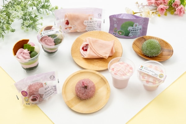 【セブン-イレブン】コンビニスイーツにも春！　桜・苺・抹茶のスイーツが登場