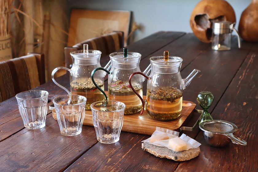 神戸で味わう3種のハーブティ飲みくらべ