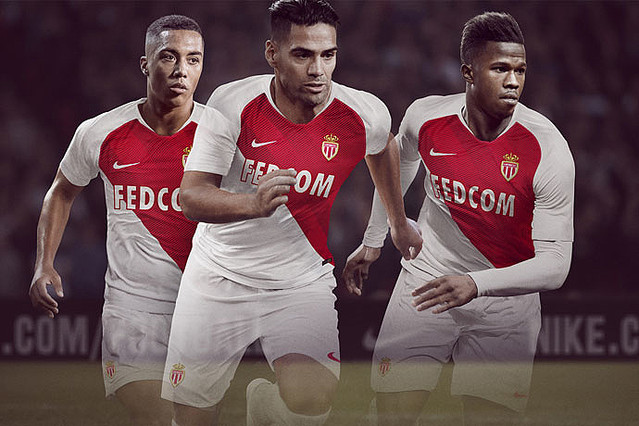 モナコ、2018-19新ユニフォームが登場！公妃デザインの「斜め2分割」を