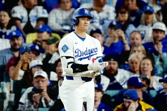 「1番・指名打者」で先発したドジャース・大谷翔平【写真:黒澤崇】