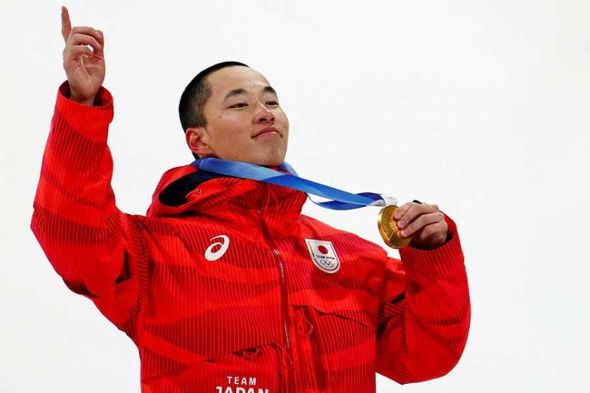 スノーボード男子ビッグエアで金メダルを獲得した木村葵来【写真：ロイター】
